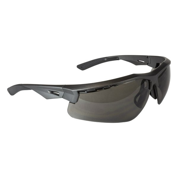 Radians Thraxus IQ Safety Eyewear, Gun Metal Frame, Smoke IQ AntiFog Lens TXM6-23ID